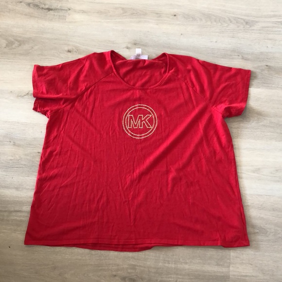 Michael Kors bright red tee - Picture 10 of 10